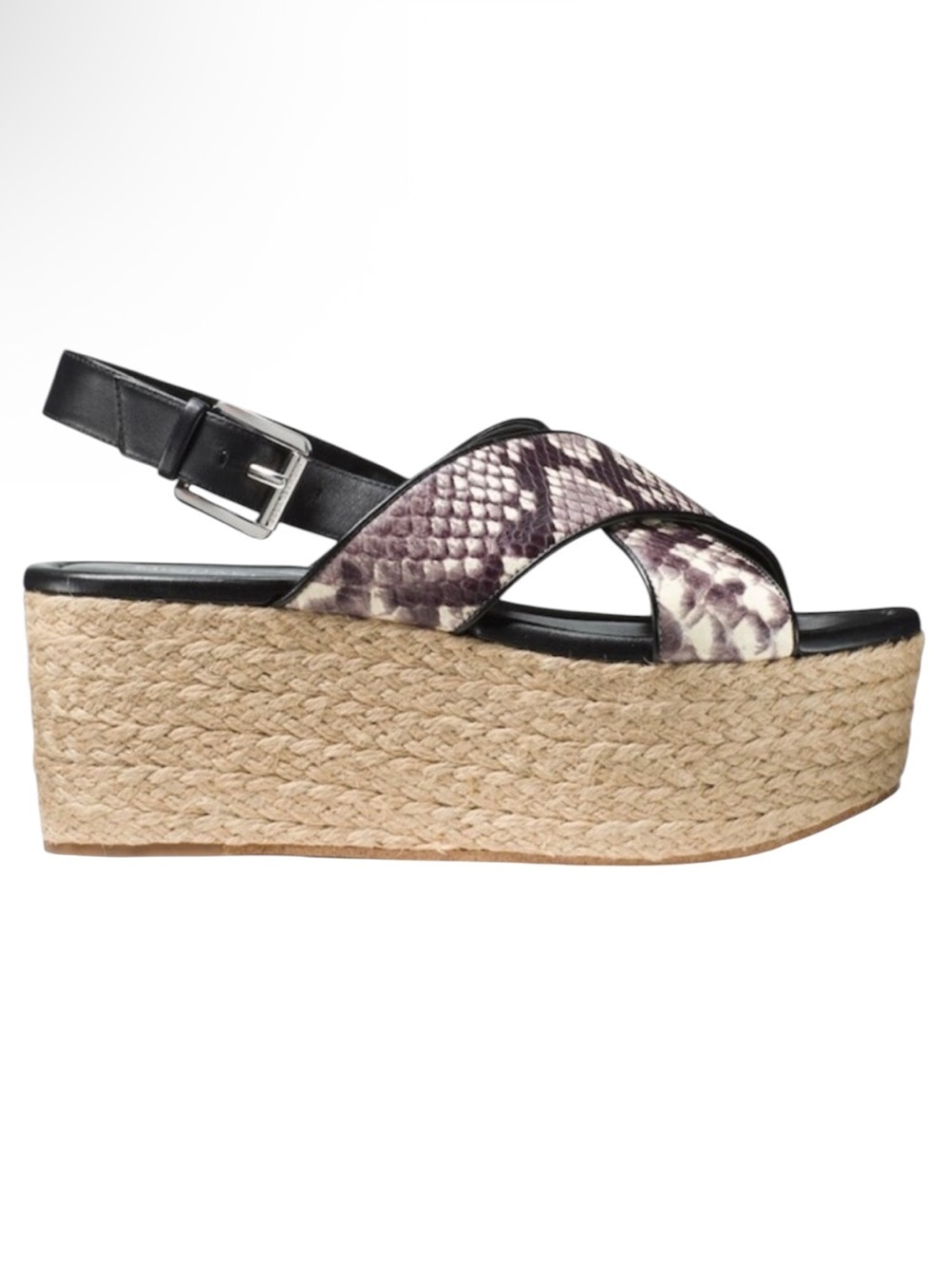 Michael Kors Jodi Leather Snake Print Platform Sandals Size 9 NEE
